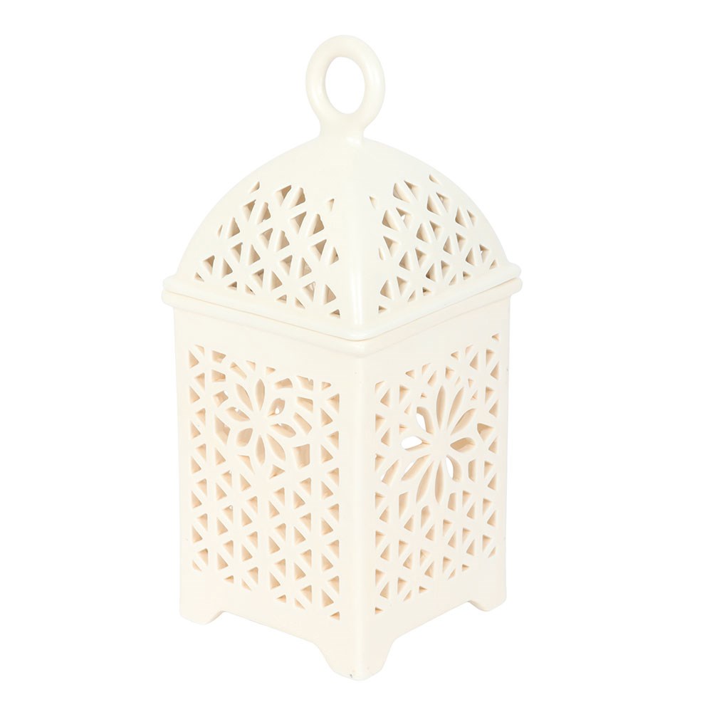 Arabian style ceramic incense and fragrance oil burner for luxury home fragrance