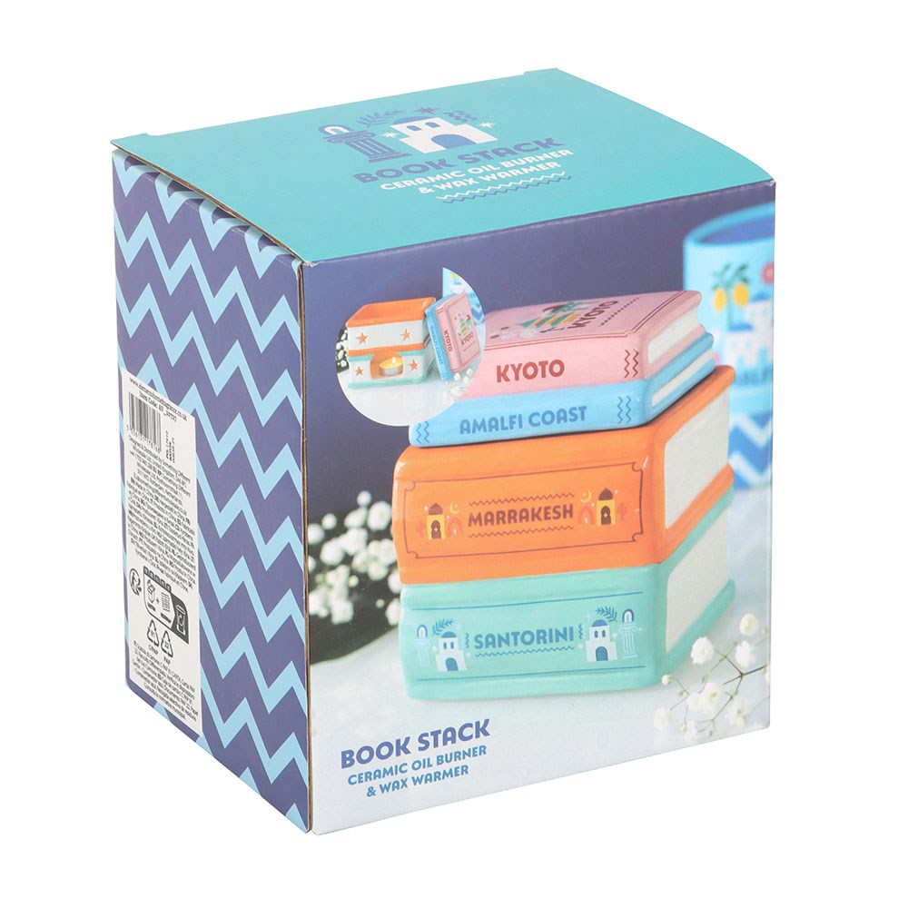 Holiday Book Stack Wax Melt/Oil Burner