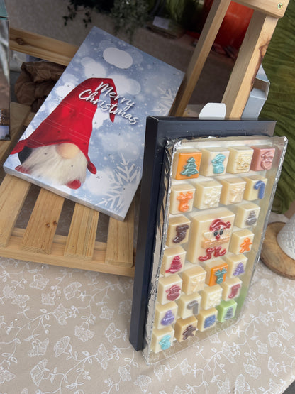 Especially Scent 25-day wax melt advent calendar with 13 fragrances and a scent reveal card for easy snap-bar reorders