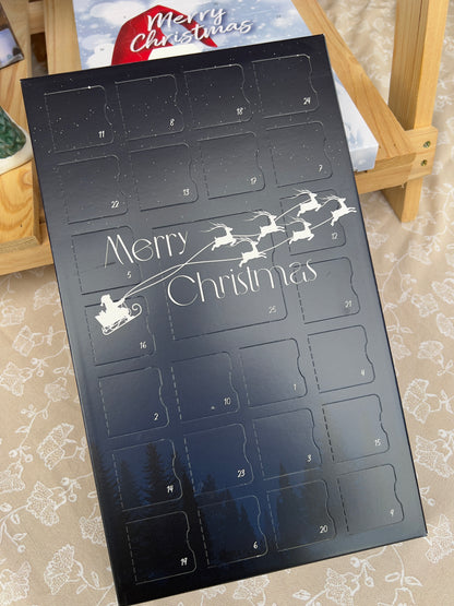Festive wax melt countdown calendar compatible with tea-light and electric burners