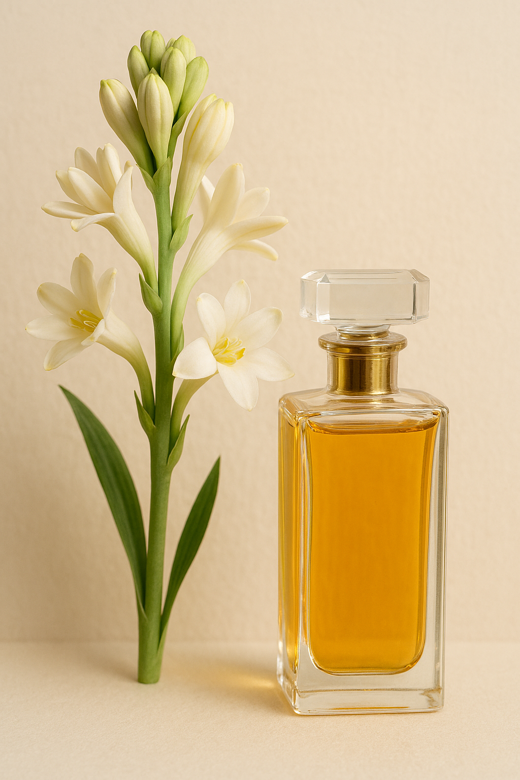 A mesmerising white floral scent of freshly picked tuberose petals enhanced by a sweet sparkling citrus melody at the top, a blend of honey, tonka and musk brings the fragrance to a close.&nbsp;