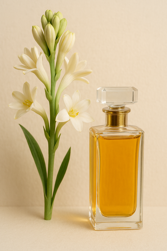 A mesmerising white floral scent of freshly picked tuberose petals enhanced by a sweet sparkling citrus melody at the top, a blend of honey, tonka and musk brings the fragrance to a close.&nbsp;